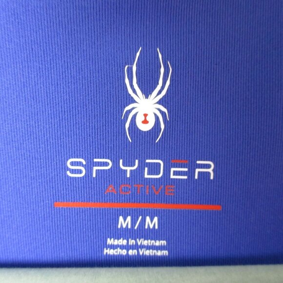 Spyder Tee Top Active Short Sleeve Crew Neck Size M Perennial Blue Athleisure - Picture 7 of 7